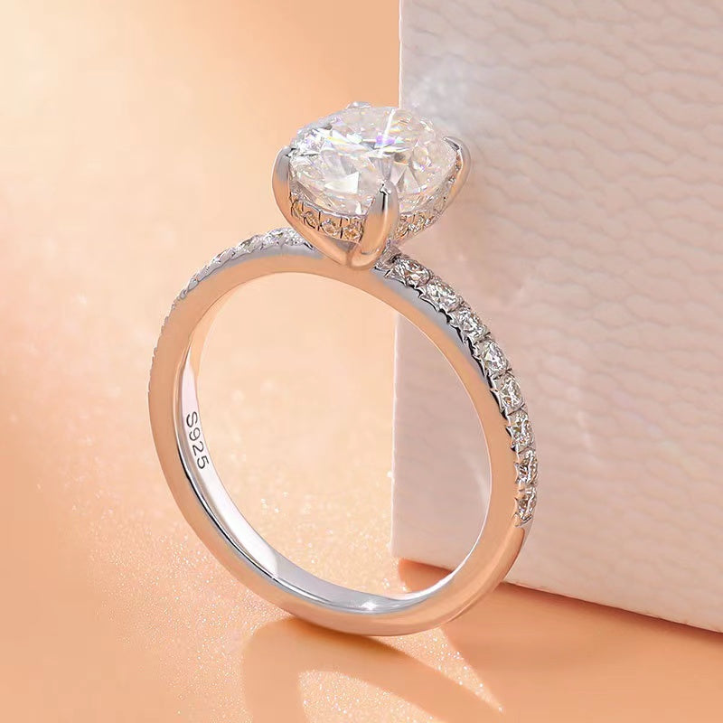 <49> Perfume —— Oval shape moissanite ring