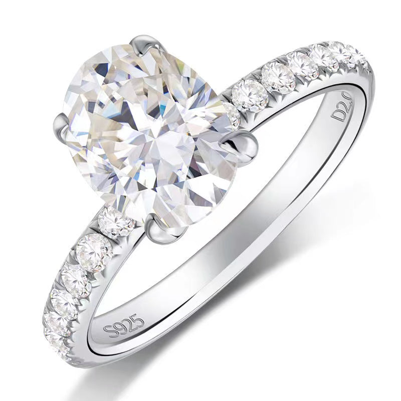 <49> Perfume —— Oval shape moissanite ring