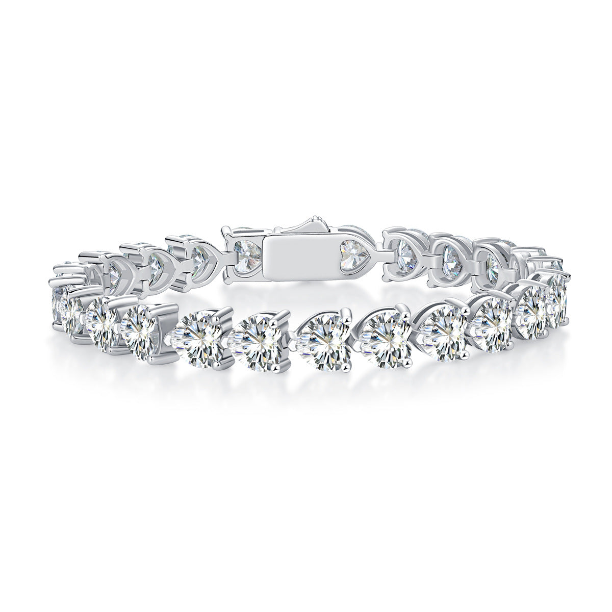 <52>Rachel Heart ——Heart-shaped cut moissanite bracelet