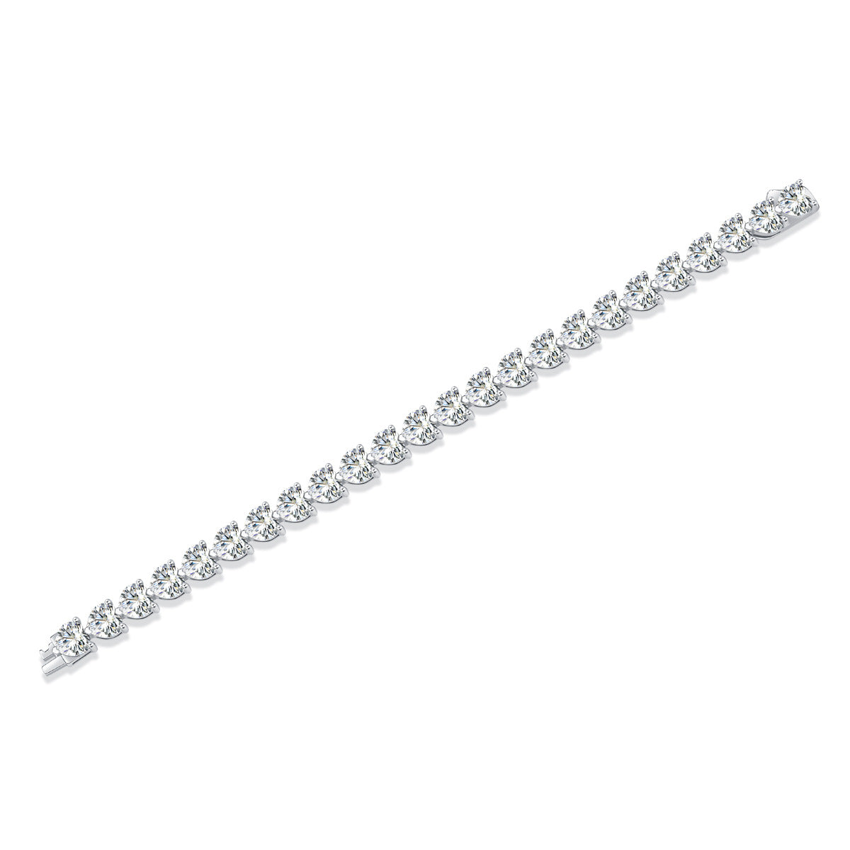 <52>Rachel Heart ——Heart-shaped cut moissanite bracelet