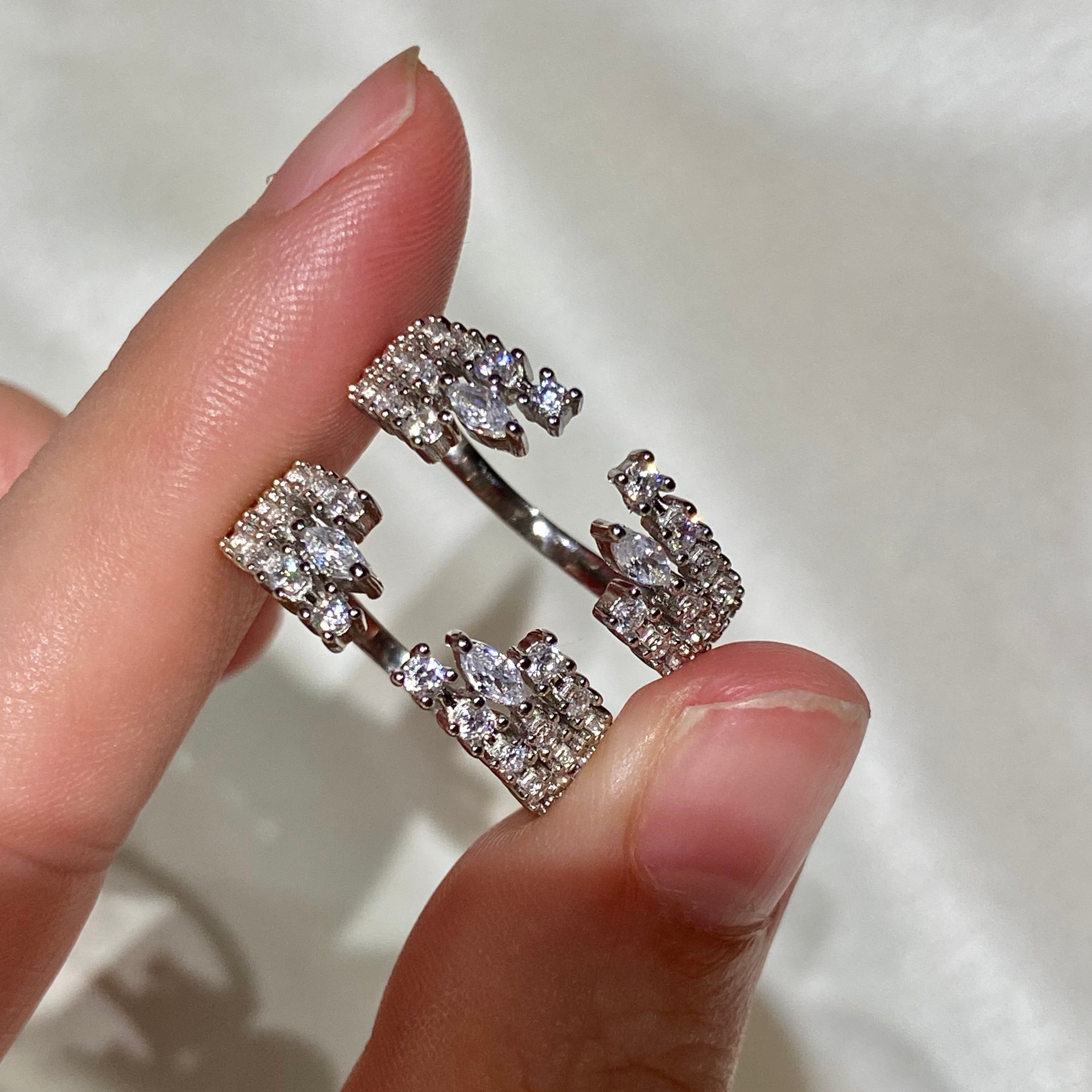 <7> —— Brilliant Bridal Double Ring Set